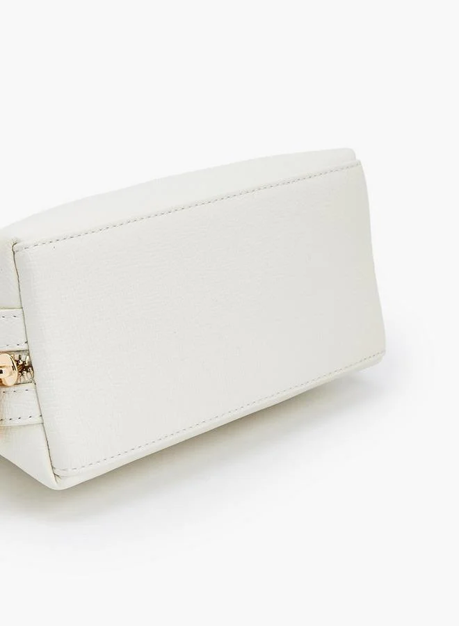 MISSY BEIGE Charm Accent Crossbody Bag With Detachable Strap for Women | Best Price UAE